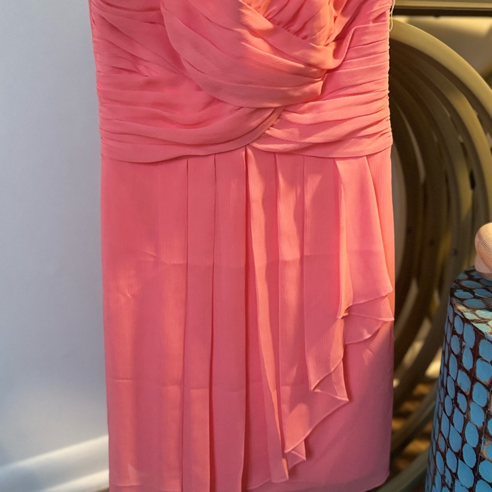 Elegant Pink Chiffon Dress